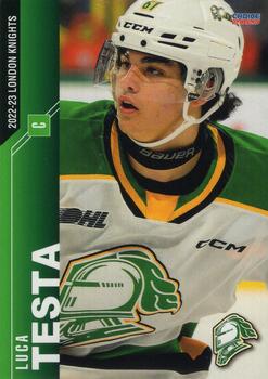 2022-23 Choice London Knights (OHL) #23 Luca Testa Front