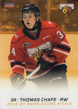 2022-23 Choice Owen Sound Attack (OHL) #22 Thomas Chafe Front