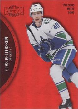 2021-22 SkyBox Metal Universe - Precious Metal Gems Red #77 Elias Pettersson Front