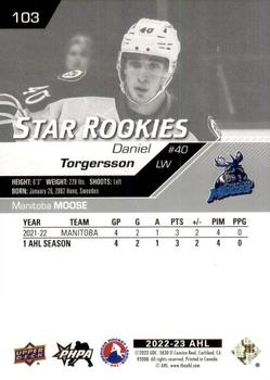 2022-23 Upper Deck AHL #103 Daniel Torgersson Back