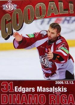 2009-10 Dinamo Riga - Goooal - Gold #G-EM Edgars Masalskis Front