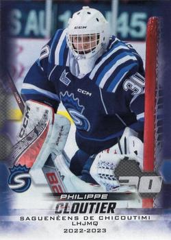 2022-23 Extreme Chicoutimi Sagueneens (QMJHL) #NNO Philippe Cloutier Front