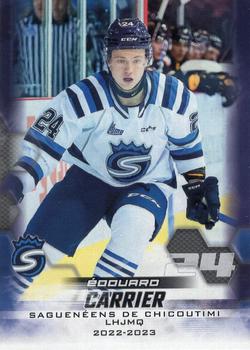 2022-23 Extreme Chicoutimi Sagueneens (QMJHL) #NNO Edouard Carrier Front