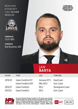 2022-23 Playercards (DEL) #149 Jan Barta Back
