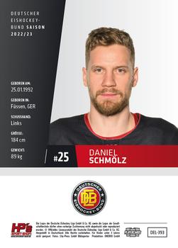 2022-23 Playercards (DEL) #393 Daniel Schmölz Back