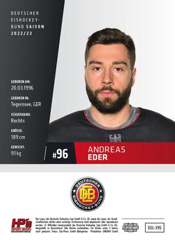 2022-23 Playercards (DEL) #395 Andreas Eder Back