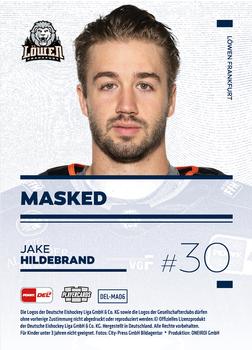 2022-23 Playercards (DEL) - Masked #DEL-MA06 Jake Hildebrand Back