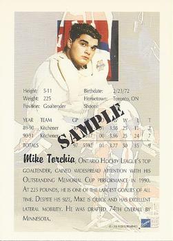1991 Ultimate Draft - Samples #NNO Mike Torchia Back