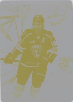 2021-22 SP Game Used CHL - Printing Plates Yellow #13 Connor McClennon Front