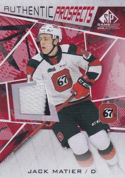 2021-22 SP Game Used CHL - Memorabilia Red #52 Jack Matier Front