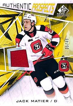 2021-22 SP Game Used CHL - Memorabilia Gold #52 Jack Matier Front