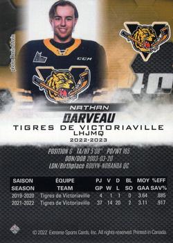 2022-23 Extreme Victoriaville Tigres (QMJHL) #NNO Nathan Darveau Back