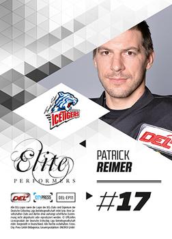 2013-14 Playercards Premium Serie (DEL) - Elite Performers #DEL-EP11 Patrick Reimer Back