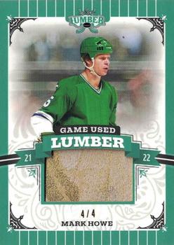 2021-22 Leaf Lumber - Game Used Lumber Emerald #GUL-MH1 Mark Howe Front