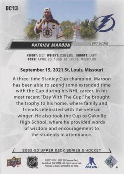 2022-23 Upper Deck - Day With The Cup #DC13 Patrick Maroon Back