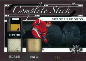 2021-22 Leaf Lumber - Complete Stick Pewter #CS-SF1 Sergei Fedorov Front