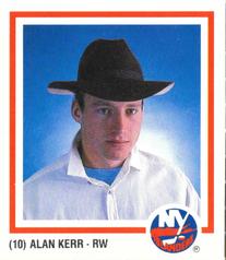 1986-87 New York Islanders #NNO Alan Kerr Front