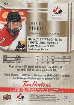 2023 Upper Deck Tim Hortons Legends #95 Cherie Piper Back