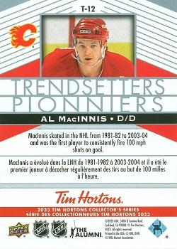 2023 Upper Deck Tim Hortons Legends - Trendsetters #T-12 Al MacInnis Back
