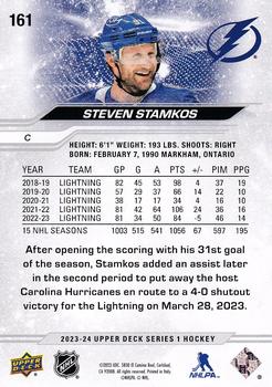 2023-24 Upper Deck #161 Steven Stamkos Back