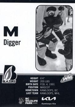 2022-23 Kamloops Blazers (WHL) #NNO Digger Back