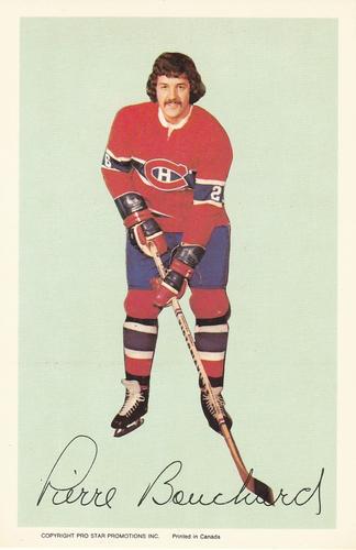 1972-73 Montreal Canadiens Louiseville Sports Enr. Promos #NNO Pierre Bouchard Front