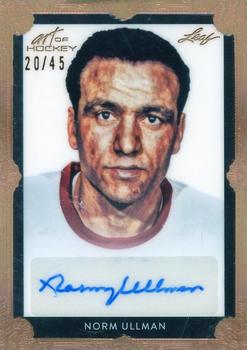 2022 Leaf Art of Hockey - Base Autograph Portrait Bronze Spectrum #PA-NU1 Norm Ullman Front