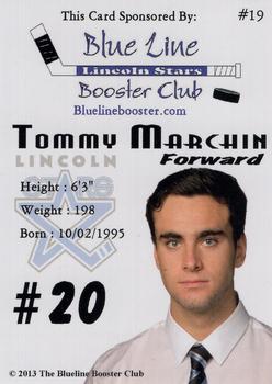 2013-14 Lincoln Stars (USHL) Series 1 #19 Tom Marchin Back