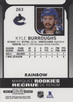 2021-22 O-Pee-Chee Platinum - Rainbow #263 Kyle Burroughs Back
