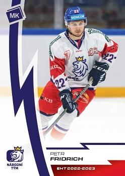2022-23 Moje karticky Czech Ice Hockey Team #3 Petr Fridrich Front
