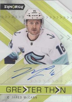 2022-23 Upper Deck Synergy - Greater Than Signatures #GT-JM Jared McCann Front