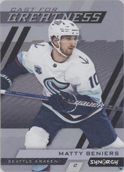 2022-23 Upper Deck Synergy - Cast for Greatness #CG-10 Matty Beniers Front