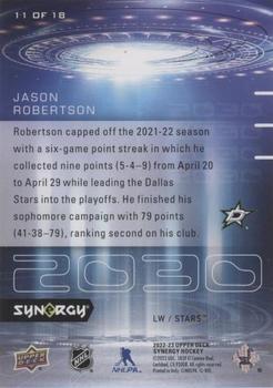 2022-23 Upper Deck Synergy - 2030 #11 OF 18 Jason Robertson Back