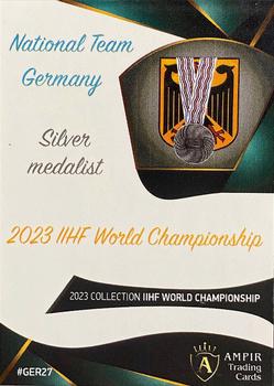 2023 AMPIR IIHF World Championship Team Germany #GER27 Team Back