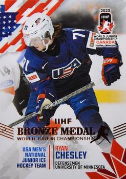 2023 BY Cards IIHF World Junior Championship #56 Ryan Chesley Front