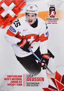 2023 BY Cards IIHF World Junior Championship #141 Luca Deussen Front