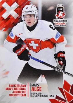 2023 BY Cards IIHF World Junior Championship #144 Mats Alge Front