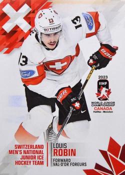 2023 BY Cards IIHF World Junior Championship #147 Louis Robin Front
