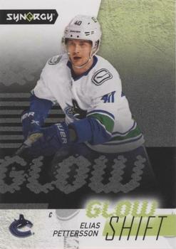 2022-23 Upper Deck Synergy - Glow Shift #G-16 Elias Pettersson Front