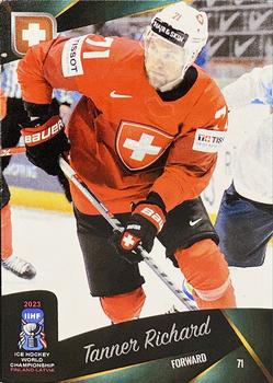 2023 AMPIR IIHF World Championship Team Switzerland #SUI17 Tanner Richard Front