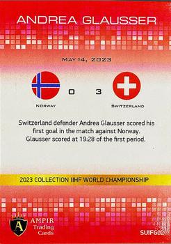 2023 AMPIR IIHF World Championship Team Switzerland #SUIFG02 Andrea Glauser Back