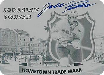 2011 Legendy CS Czech Retro National Legends - Hometown Trade Mark Pressplates Black #3 Jaroslav Pouzar Front