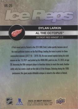 2023-24 Upper Deck MVP - Ice Reps Gold #IR-25 Dylan Larkin / Al The Octopus Back