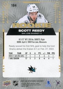 2021-22 Upper Deck Stature - Green #184 Scott Reedy Back