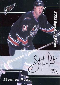 2001-02 Be a Player Update - 2001-02 Be A Player Signature Series Update Autographs #249 Stephen Peat Front