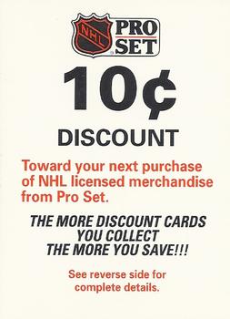 1990-91 Pro Set - Discount Offers #NNO 10 Cent Discount Offer (The More You Save!!!) Front