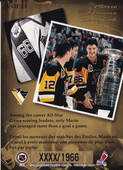 1996-97 Donruss Canadian Ice - Mario Lemieux Scrapbook Executive Proofs #6 Mario Lemieux Back
