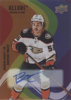 2022-23 Upper Deck Allure - Color Flow Autographs Full Rainbow #SF-64 Brayden Tracey Front