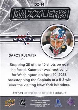 2023-24 Upper Deck - Dazzlers Black #DZ-14 Darcy Kuemper Back