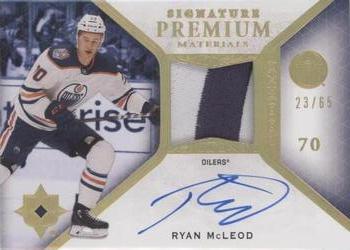 2021-22 Upper Deck Ultimate Collection - 2020-21 Upper Deck Ultimate Collection Update: Rookie Signature Premium Materials #RSP-RM Ryan McLeod Front
